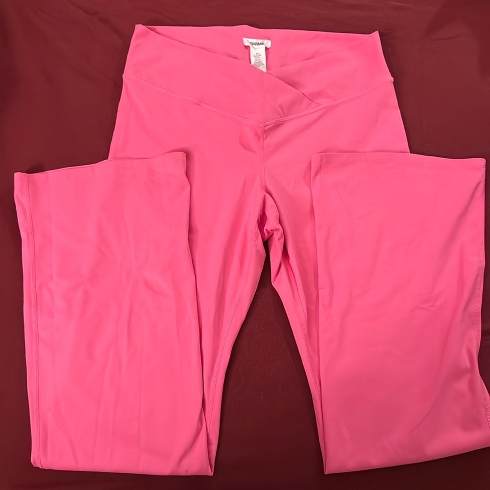 Garage pink flare pants size large